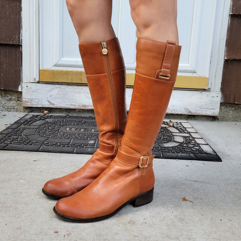 Solemani Custom Leather Slim Calf Knee-High Boots